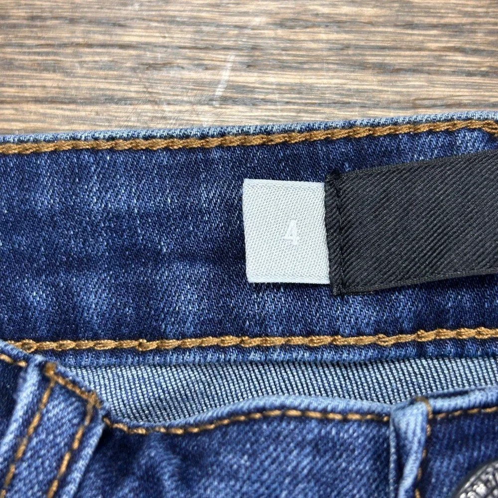Kut from the Kloth Charlotte High Rise Fab Ab Culotte Jeans Womens 4 Dark Wash